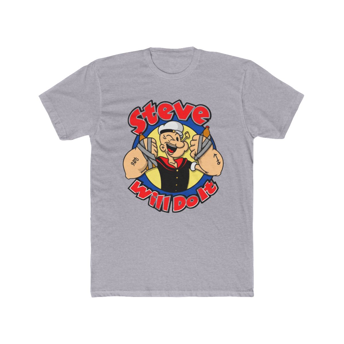 Full Send - SteveWillDoIt - Red Popeye Steve T Shirt - alternate angle 2, merchandise